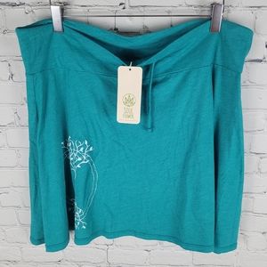 SOUL FLOWER | recycled fabric organic cotton sustainable tree print skirt